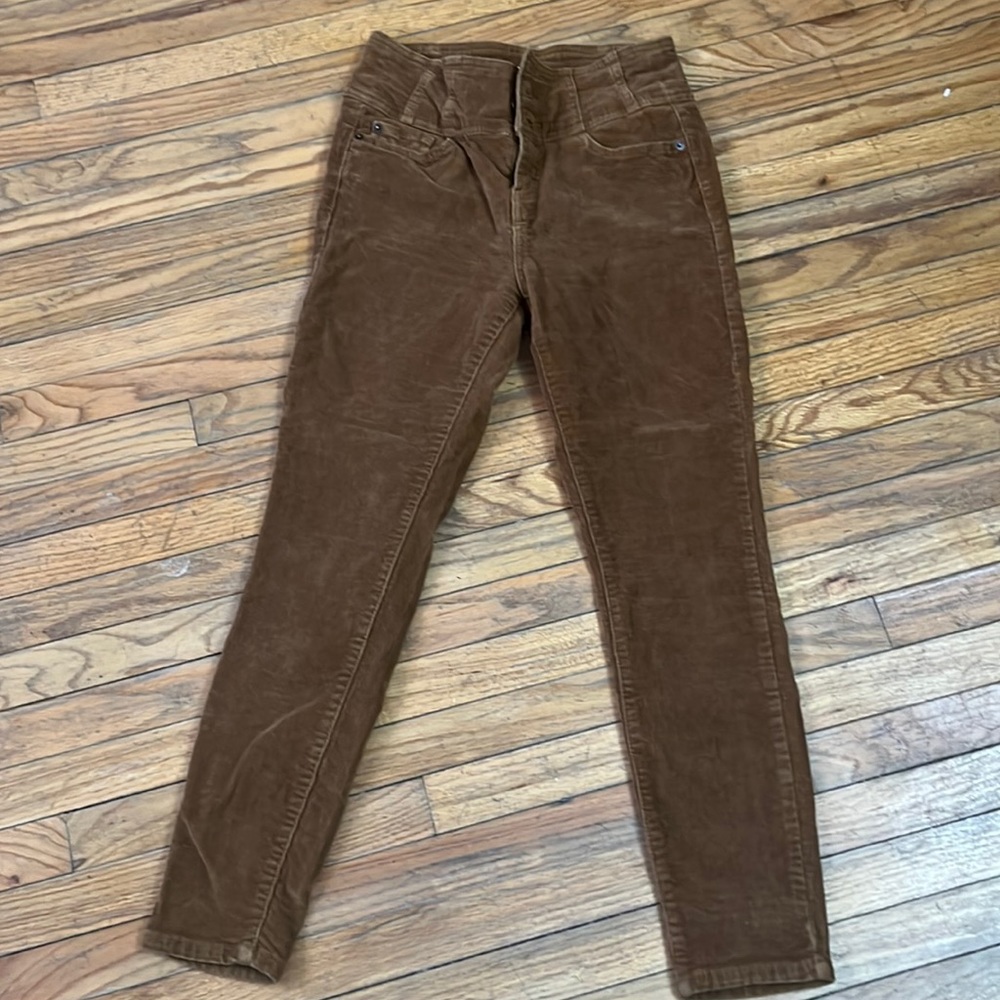 Corduroy brown skinny jeans